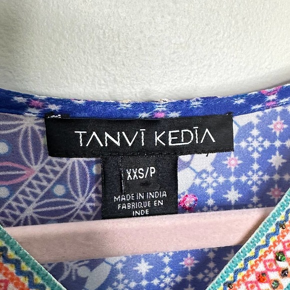 ANTHROPOLOGIE x TANVI KEDIA Veena Beaded Caftan {Y36} - Picture 6 of 7